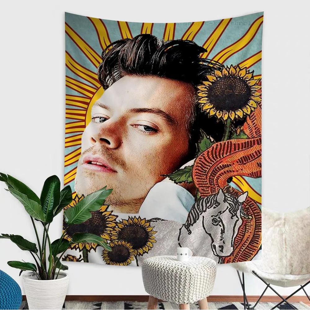 Harry Styles Artistic Decor Tapestry