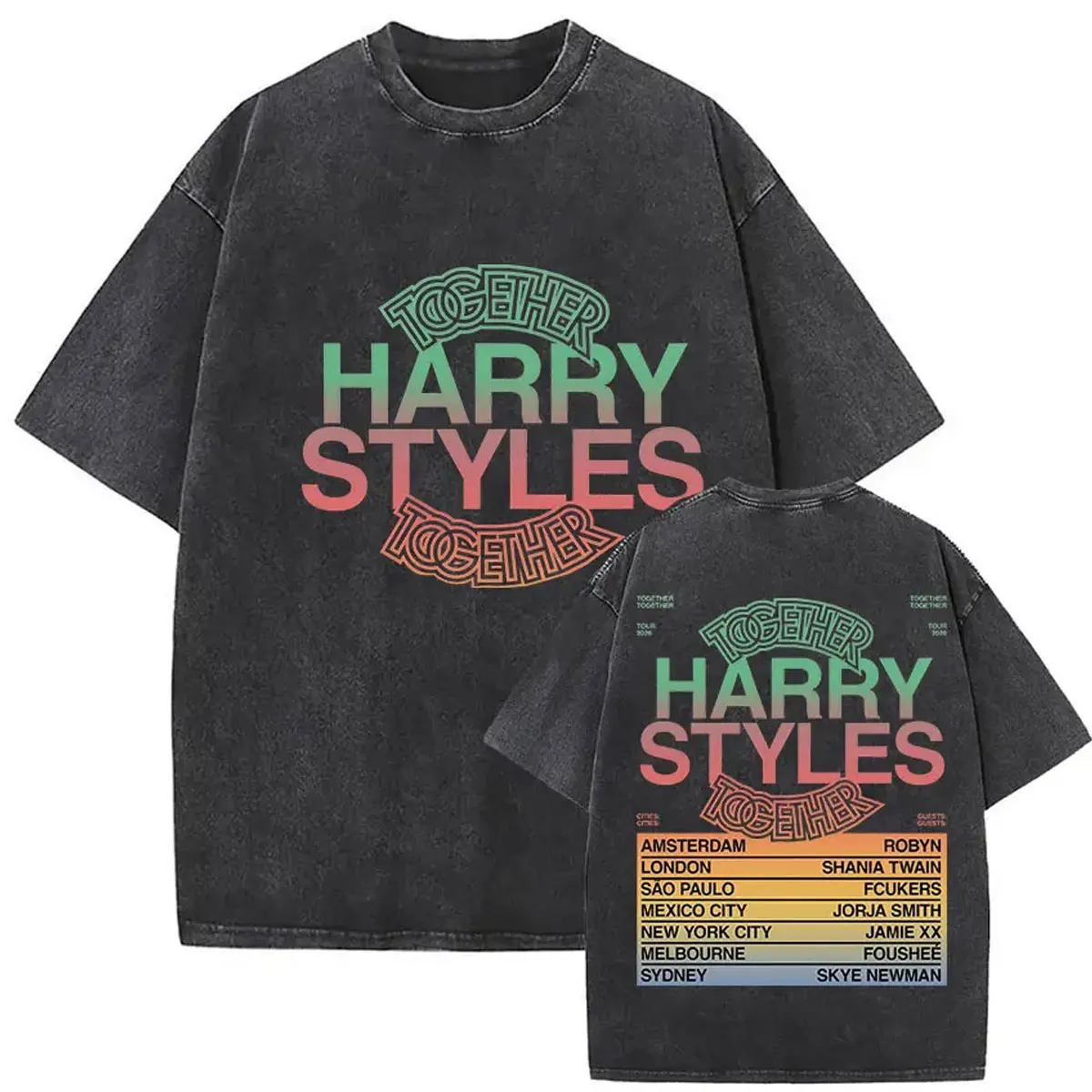 Harry Styles Together Music Mineral Washed T-shirt