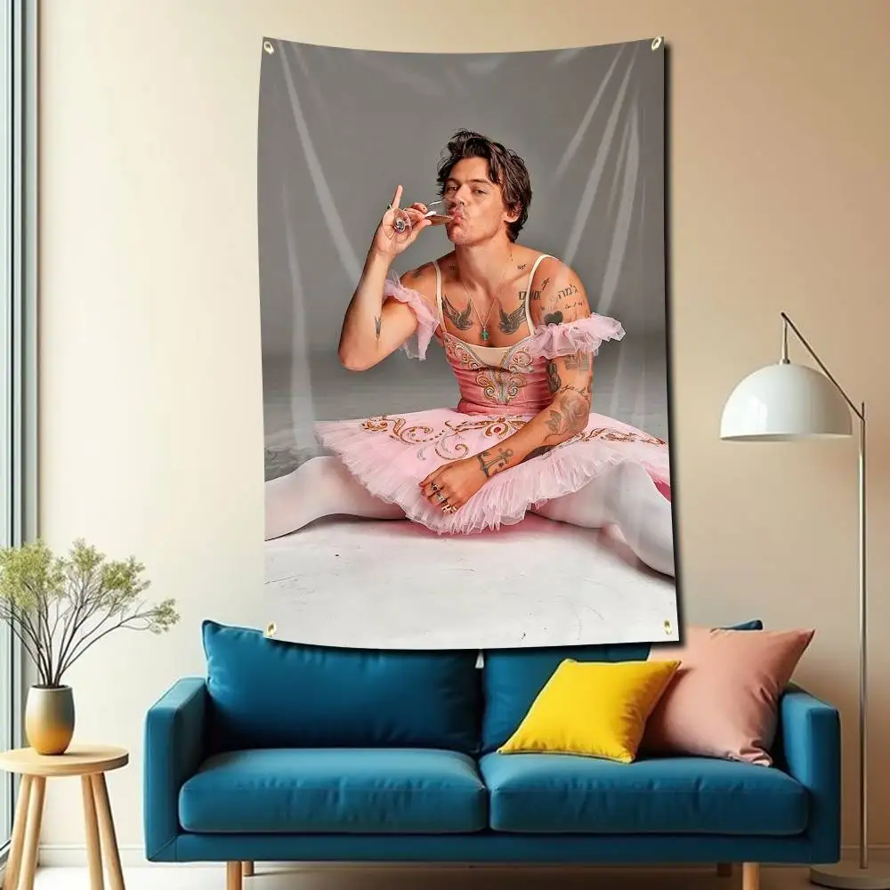 Harry Styles Colorful Tour Tapestry