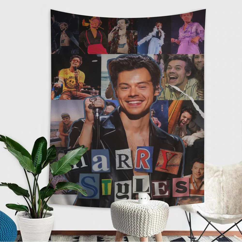 Harry Styles Retro Flower Tapestry