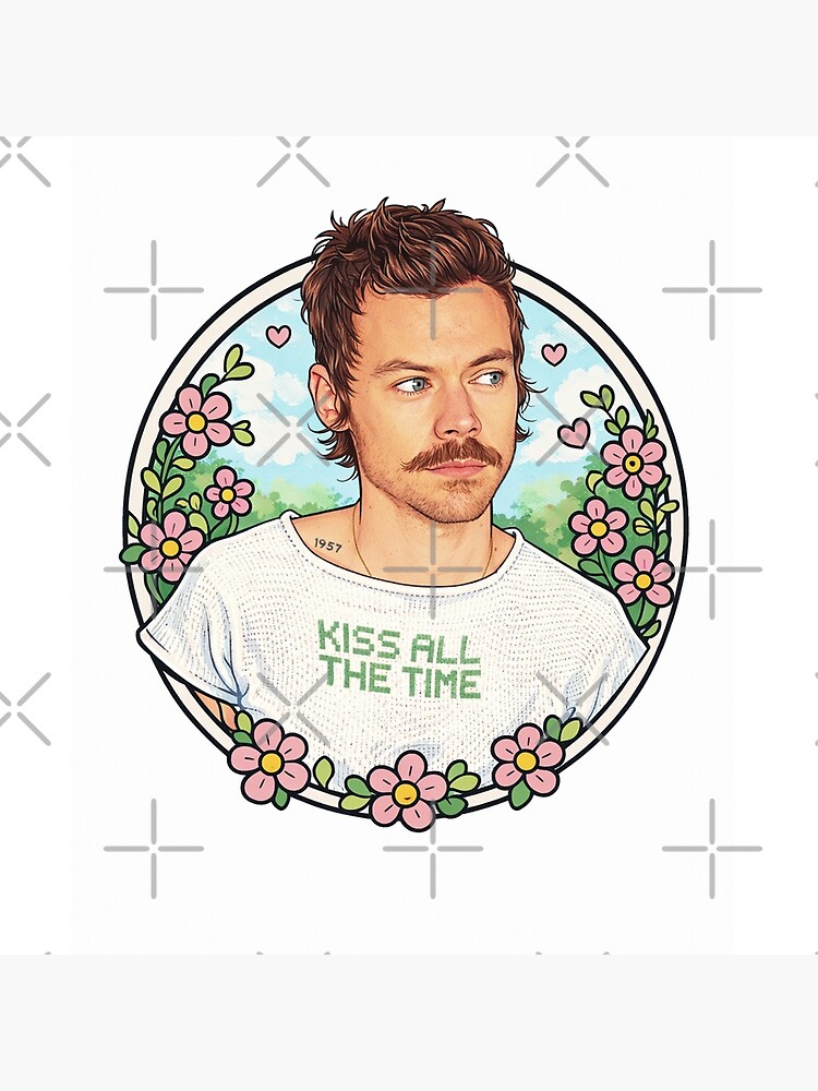 Kiss All The Time Aesthetic Quote Tapestry - Image 2