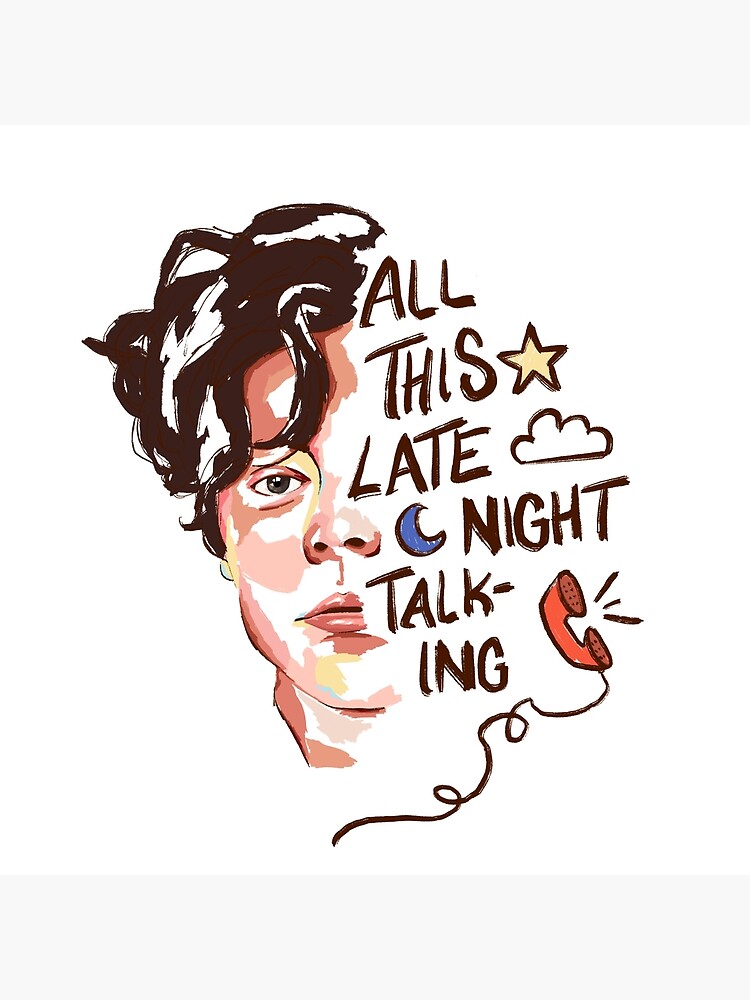 Harry Styles Late Night Talking Aesthetic Tapestry - Image 2