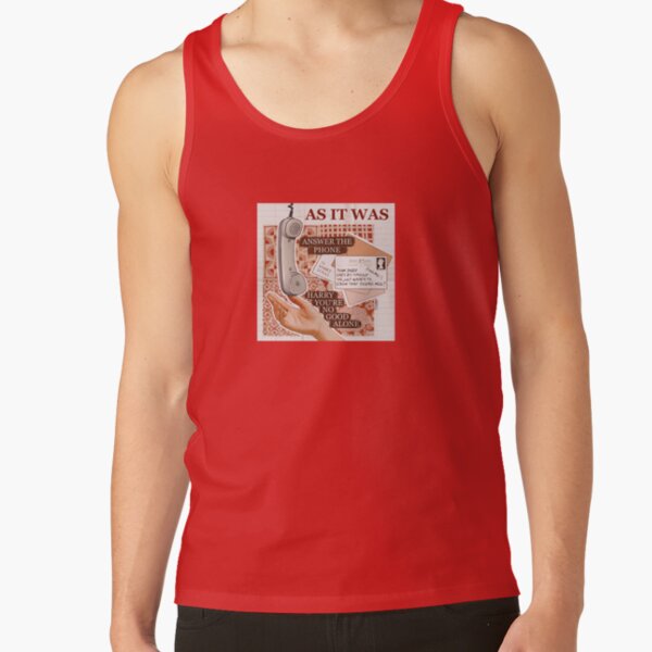Phone Call Retro Aesthetic Illustration Tank Top - Image 4