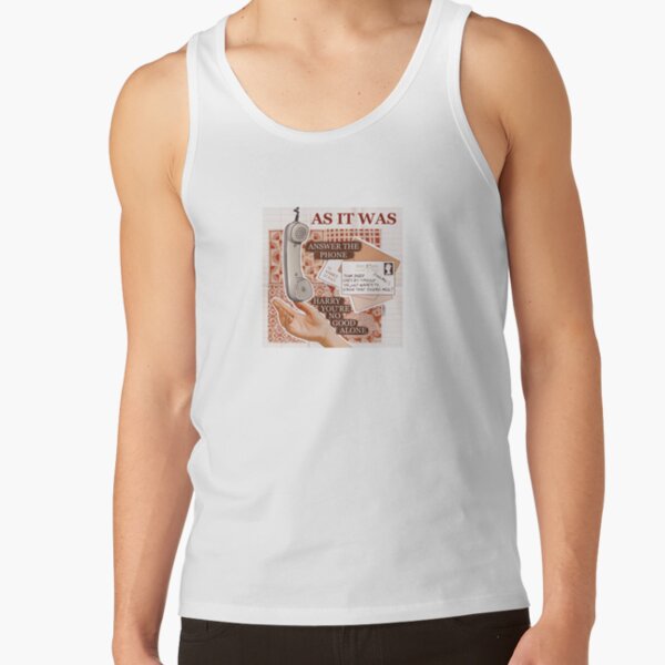 Phone Call Retro Aesthetic Illustration Tank Top