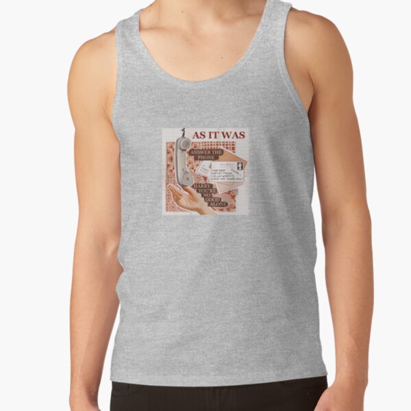 Phone Call Retro Aesthetic Illustration Tank Top - Image 3