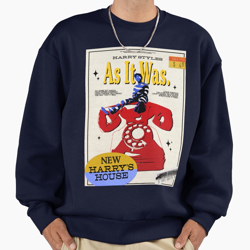 Man On Telephone Vintage Style Sweatshirt