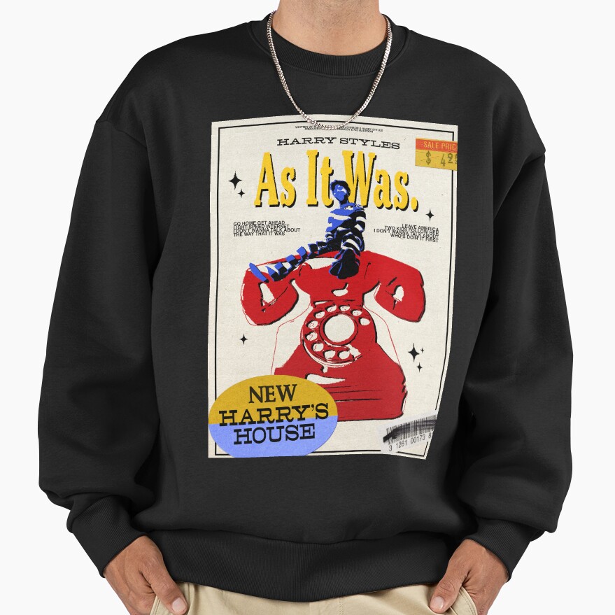 Man On Telephone Vintage Style Sweatshirt - Image 3
