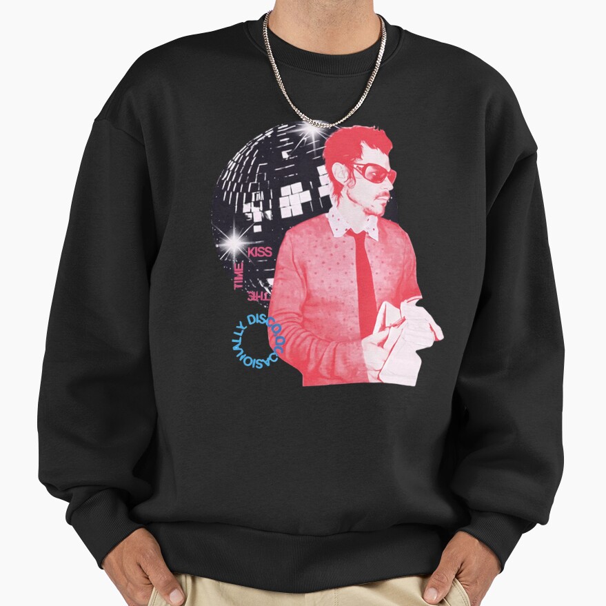 Harry Styles Seated On Disco Ball Sweatshirt