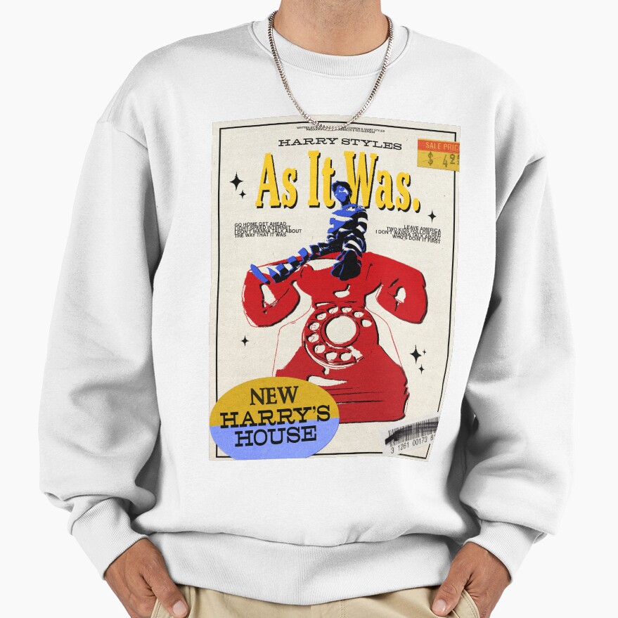 Man On Telephone Vintage Style Sweatshirt - Image 2