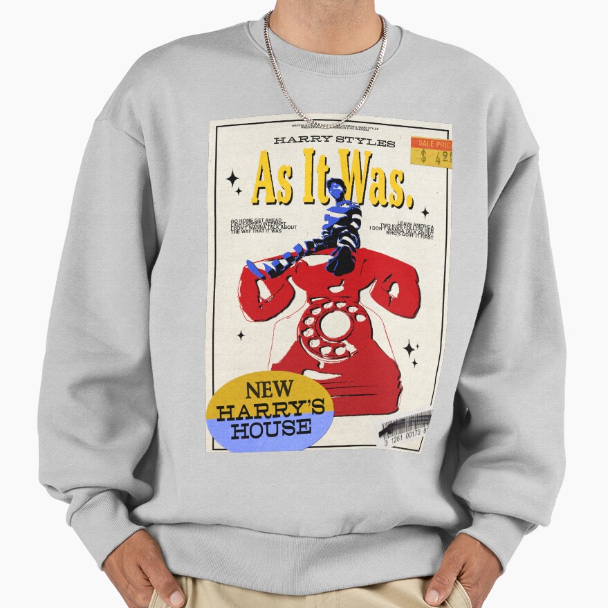 Man On Telephone Vintage Style Sweatshirt - Image 5