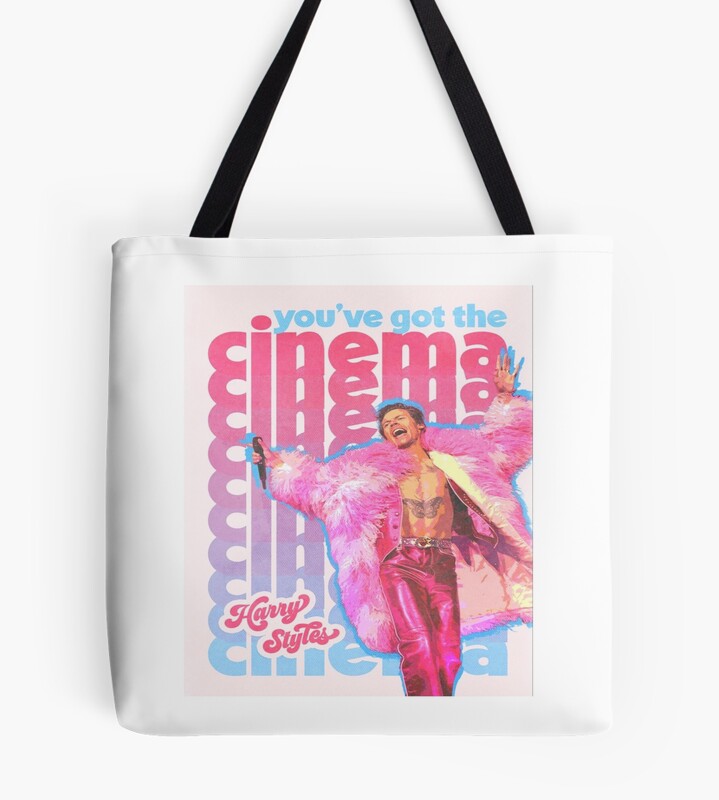 Modern Pop Inspired Graphic Cover Tote Bag