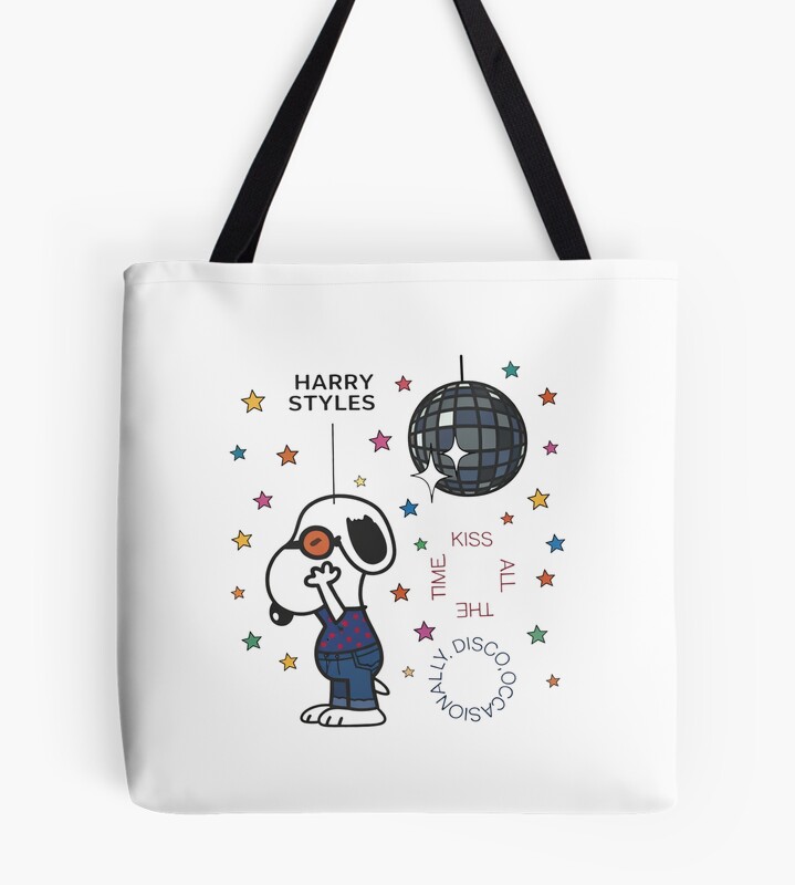 Harry Styles Kiss Disco Snoopy Edition Tote Bag