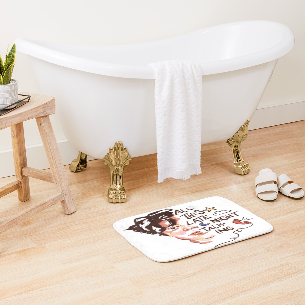 Harry Styles Late Night Talking Aesthetic Bath Mat - Image 2