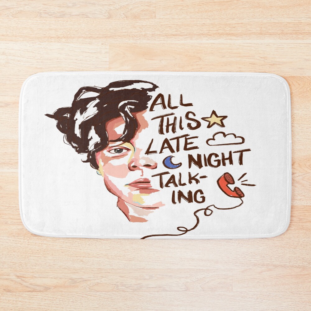 Harry Styles Late Night Talking Aesthetic Bath Mat
