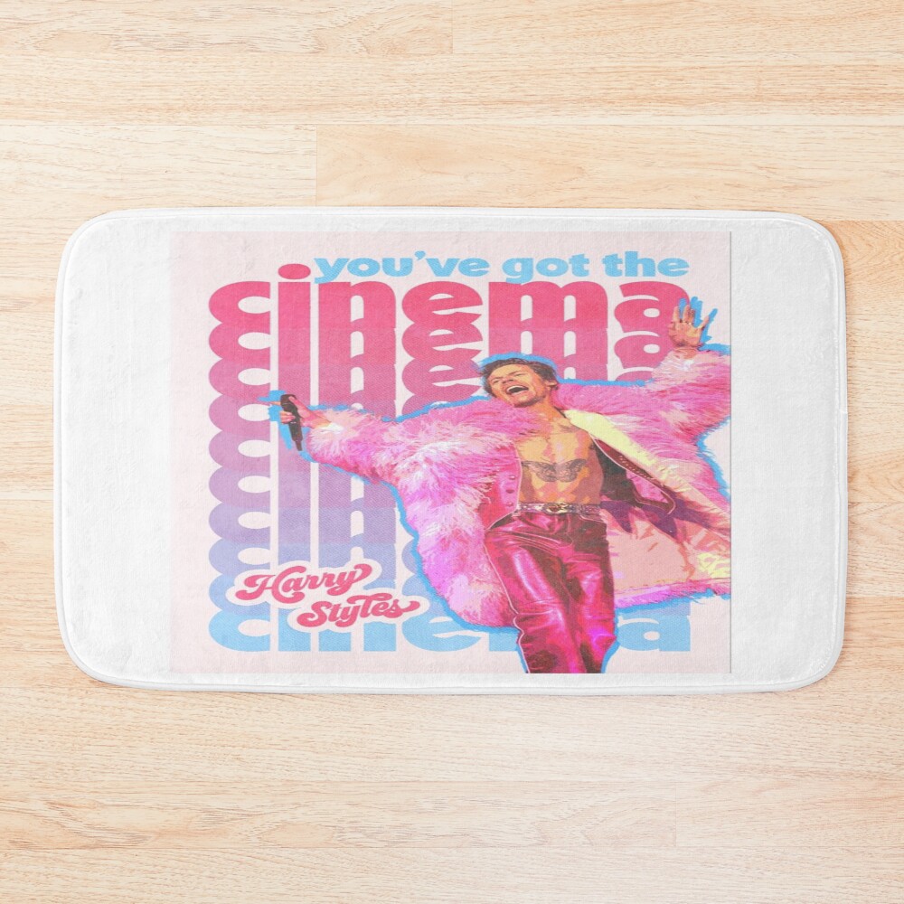 Modern Pop Inspired Graphic Cover Bath Mat