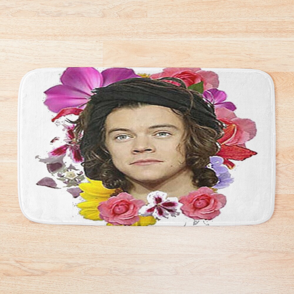 Harry Style Rainbow Colorful Aesthetic Graphic Bath Mat