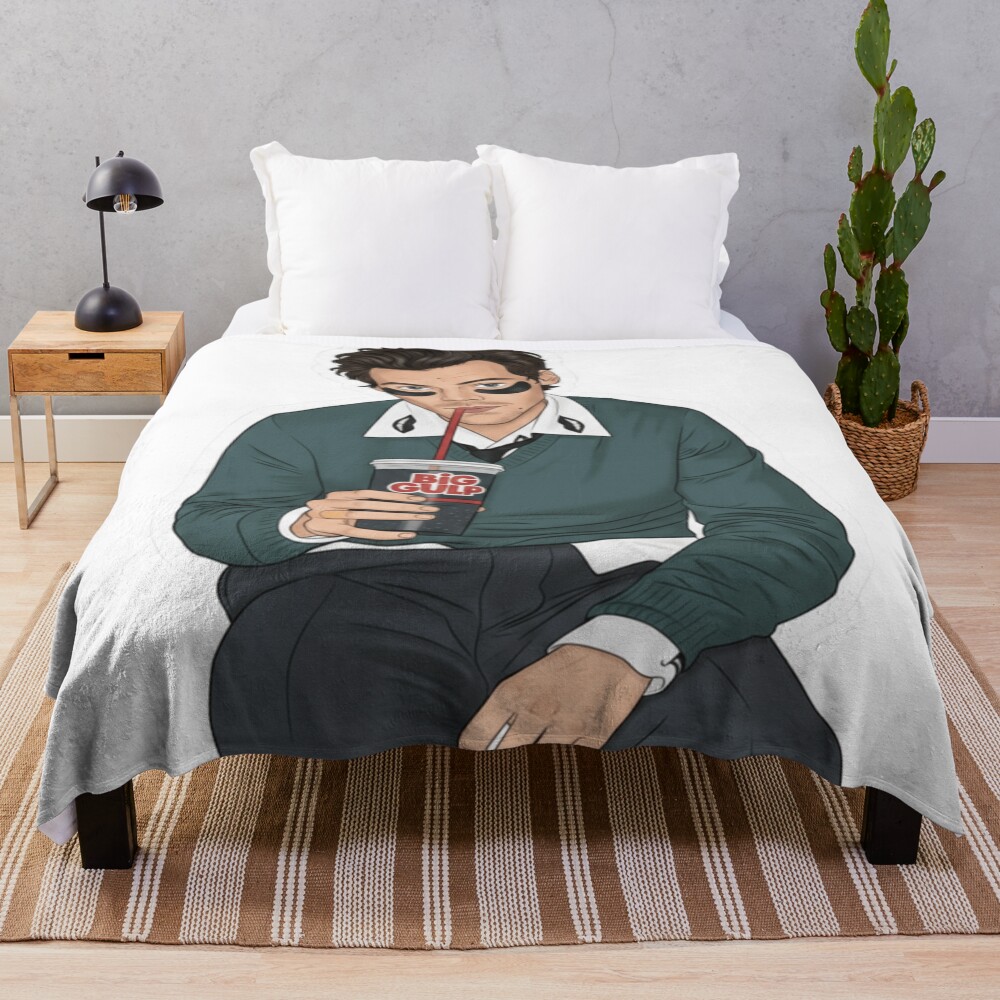 Kiss Disco Aesthetic Pop Artwork Style Throw Blanket
