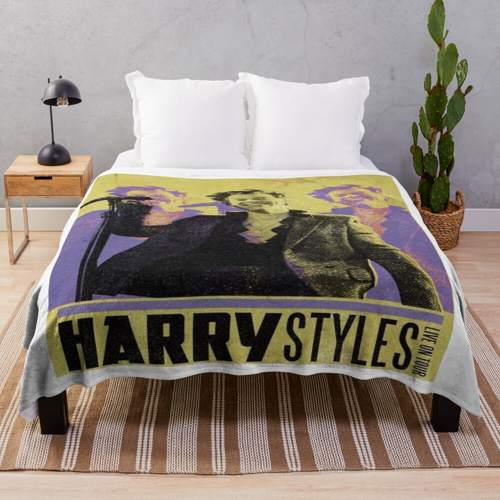 Modern Pop Inspired Graphic Poster Throw Blanket