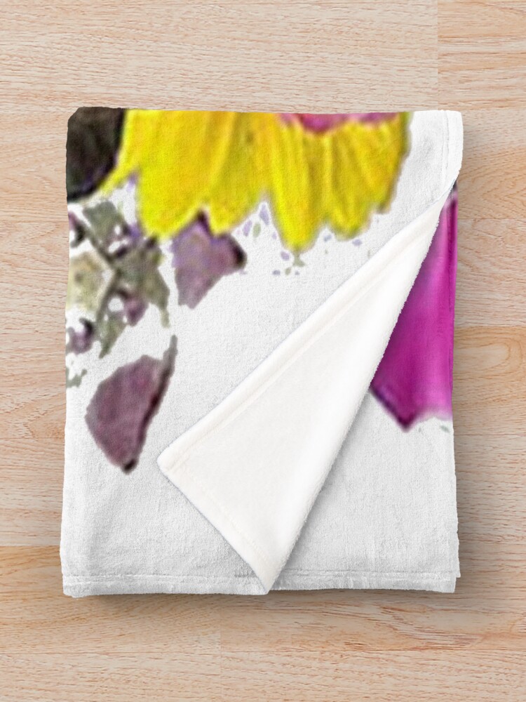 Harry Style Rainbow Colorful Aesthetic Graphic Throw Blanket - Image 2