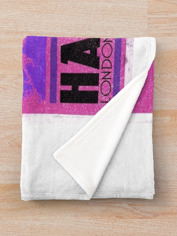 Modern Pop Inspired Graphic Wave Throw Blanket - Image 2