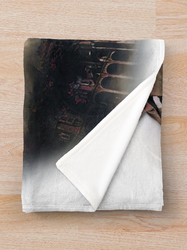 Harry Styles Initials Minimal Artwork Throw Blanket - Image 2