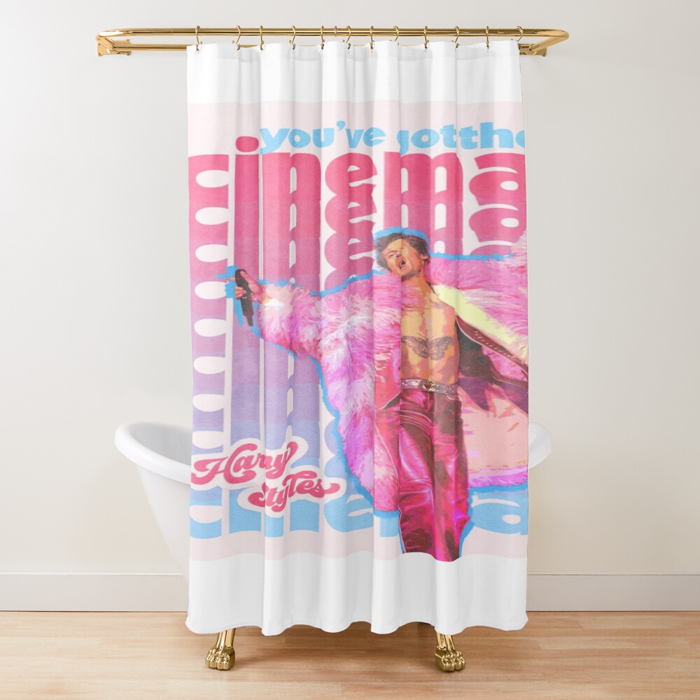 Modern Pop Inspired Graphic Cover Shower Curtain