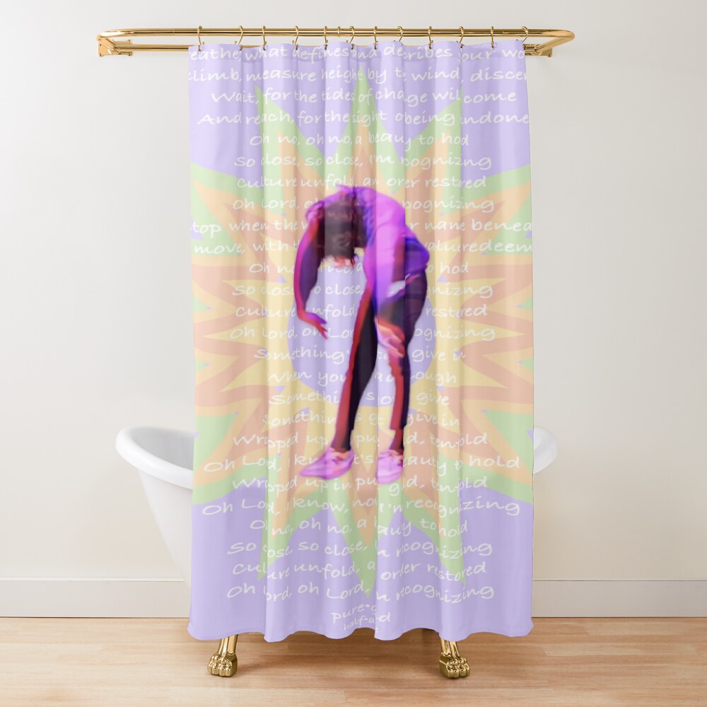 Pure Gold Lyrics Aesthetic Song Quote Shower Curtain
