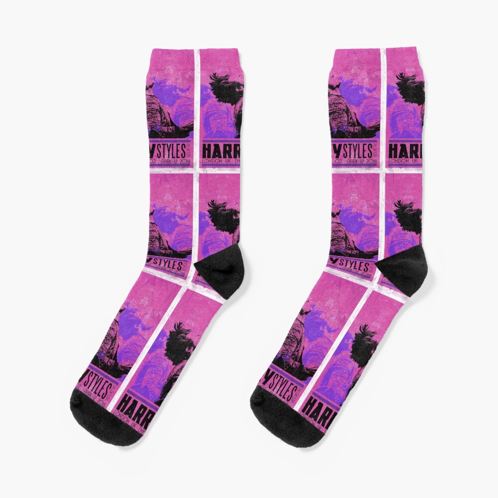Modern Pop Inspired Graphic Wave Socks