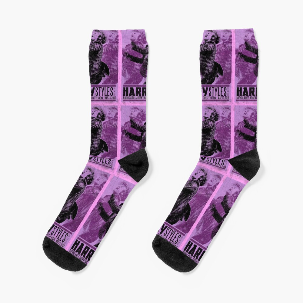 Modern Pop Inspired Graphic Print Socks