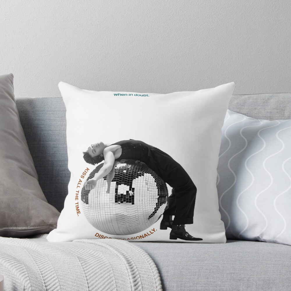 Harry Styles Kiss All Disco Minimalist Throw Pillow