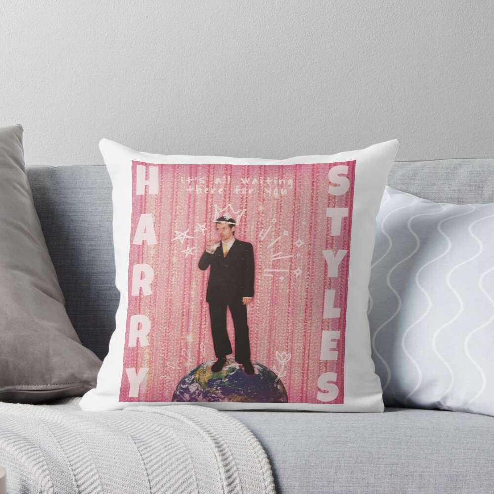 Modern Pop Inspired Graphic Vector Throw Pillow