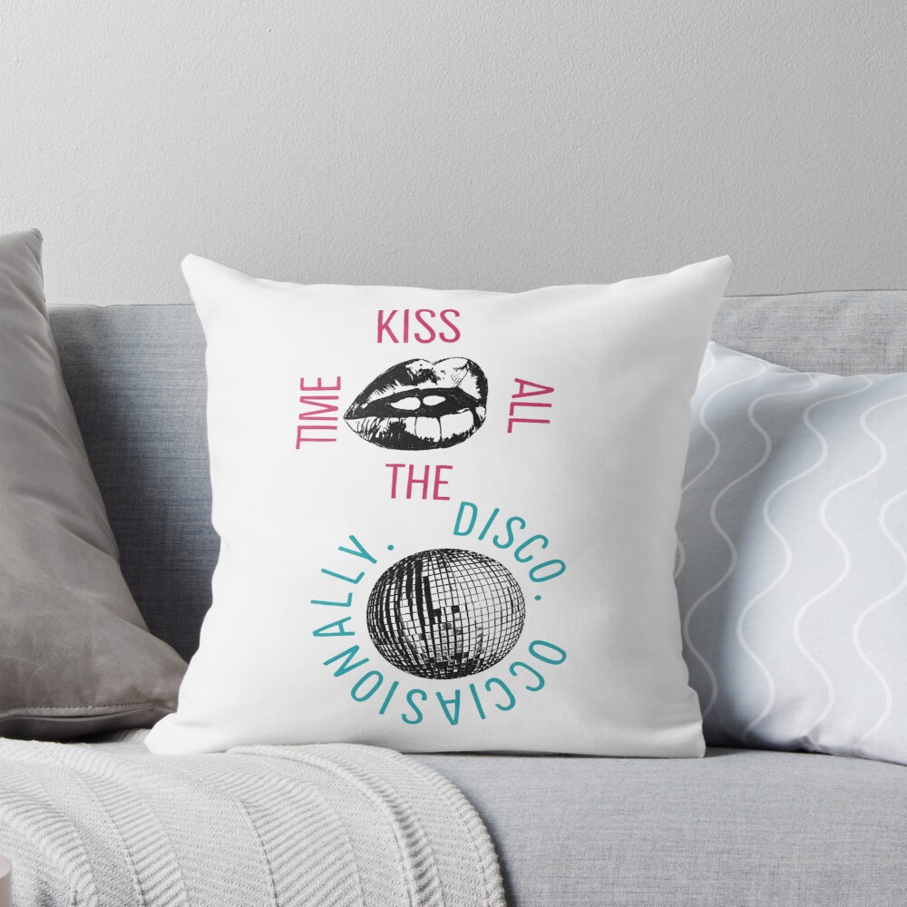 Harry Style Kiss Disco Sunset Tour Throw Pillow